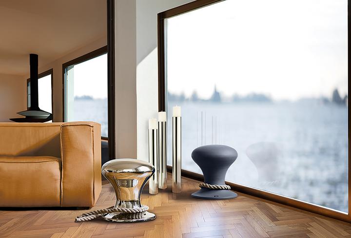 Actual product image Philippi Hamburger stool, glossy, polished