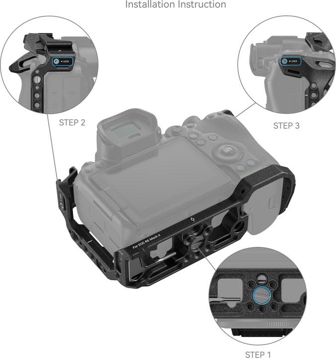 Immagine prodotto SmallRig Black Mamba per Canon EOS R6 Marchio (Gabbietta)