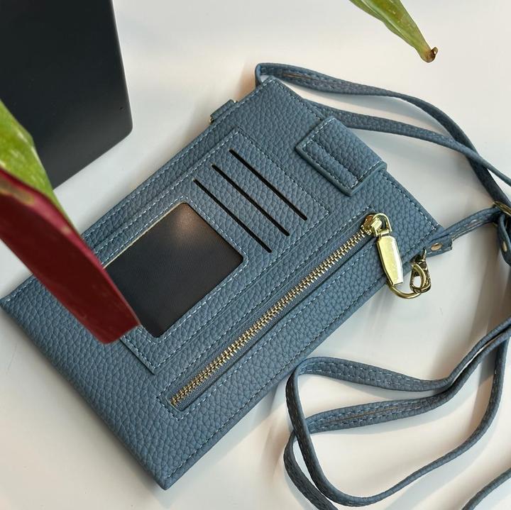 Immagine prodotto PhoneLook Elegante custodia a spalla universale per smartphone fino a 6,7 pollici con portafoglio (Apple iPhone 15)