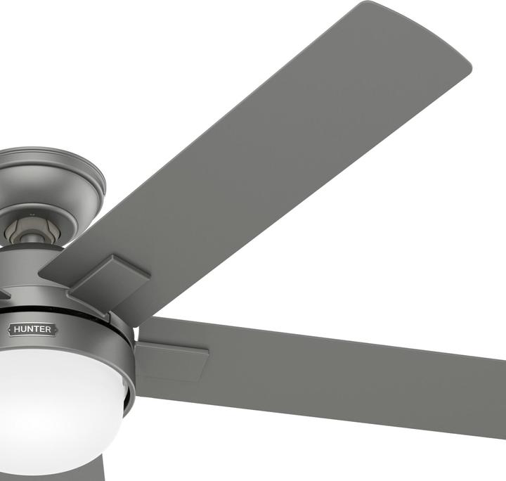 Immagine prodotto Hunter Fans Deckenventilator Zeal Silber mit Licht & Fernbedienung (45.70 dB)