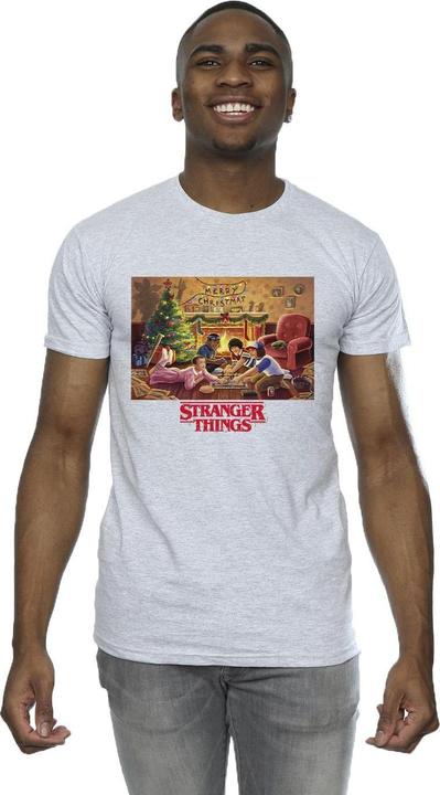 Immagine prodotto Netflix Stranger Things Christmas Gathering Maglietta Uomo (3XL)