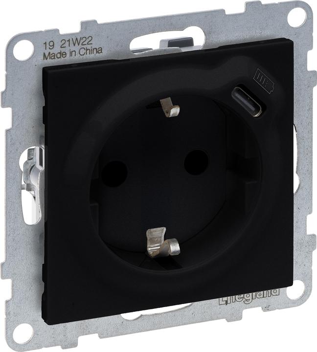 Produktbild Legrand SEANO 2 in 1 Steckdose, USB Typ C-Kombinationssteckdose