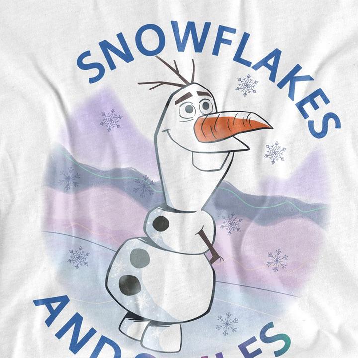 Immagine prodotto Disney Frozen Maglietta Olaf Fiocchi di Neve e Sorrisi Adulto Unisex (L)