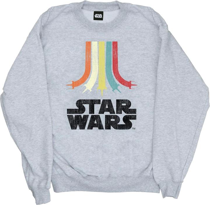 Immagine prodotto Star Wars Retro Felpa Arcobaleno Ragazzi (140, 146)