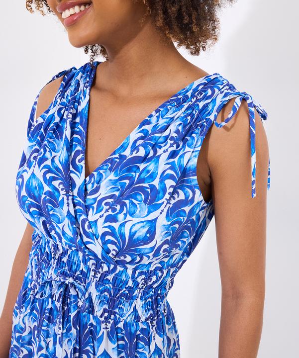 Actual product image Joe Browns Breezy Cotton Printed Tie Shoulder Maxi Dress (12)