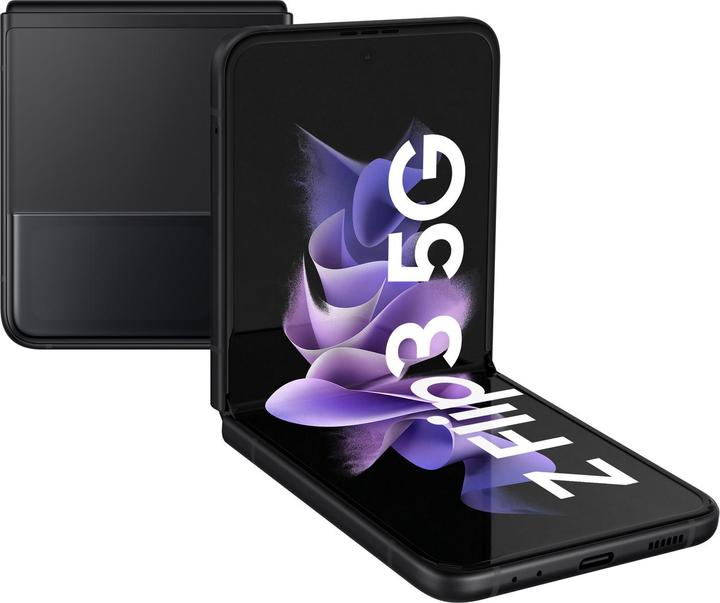 Produktbild Samsung Galaxy Z Flip3 5G EU (128 GB, Phantom Black, 6.70", SIM + eSIM, 12 Mpx, 5G)
