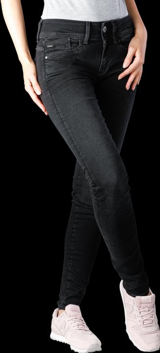 Actual product image G-Star Lynn Mid Skinny Elto Nero Superstretch dusty grey (W26/L32)
