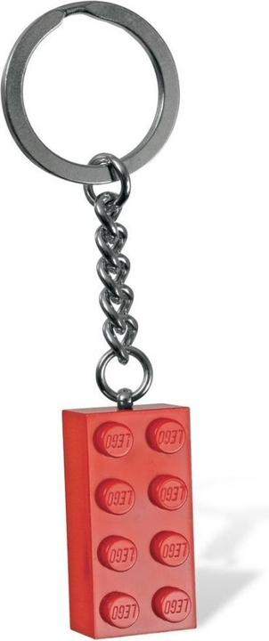 Actual product image LEGO Stone key fob in red (850154)
