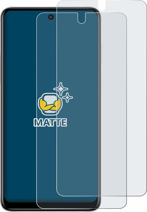 Actual product image BROTECT Anti-glare screen protector matt (2 Piece, Motorola Moto E32s)