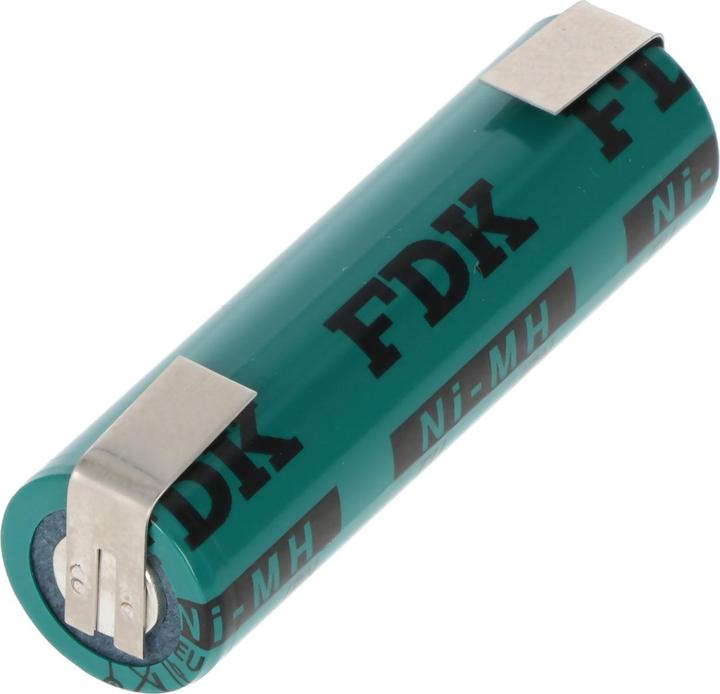 Immagine prodotto Sanyo Batteria Flat Top, etichetta a saldare U-SHAPE (1 pz., AA, 1650 mAh, Accumulatore di carica elettrica)