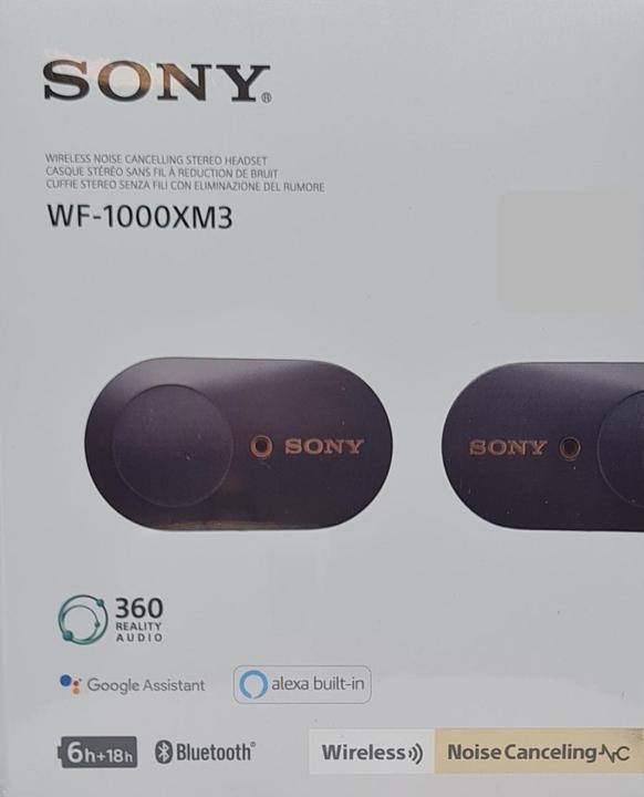 Productafbeelding Sony WF-1000XM3 (ANC, 8 h, Draadloze)