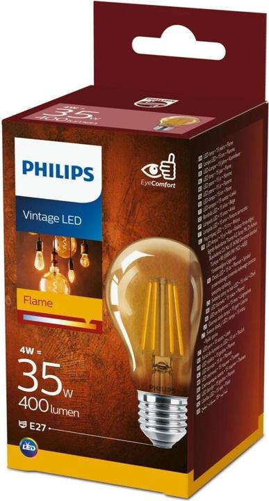 Actual product image Philips Amber (E27, 3.10 W, 250 lm, 1 x, F)