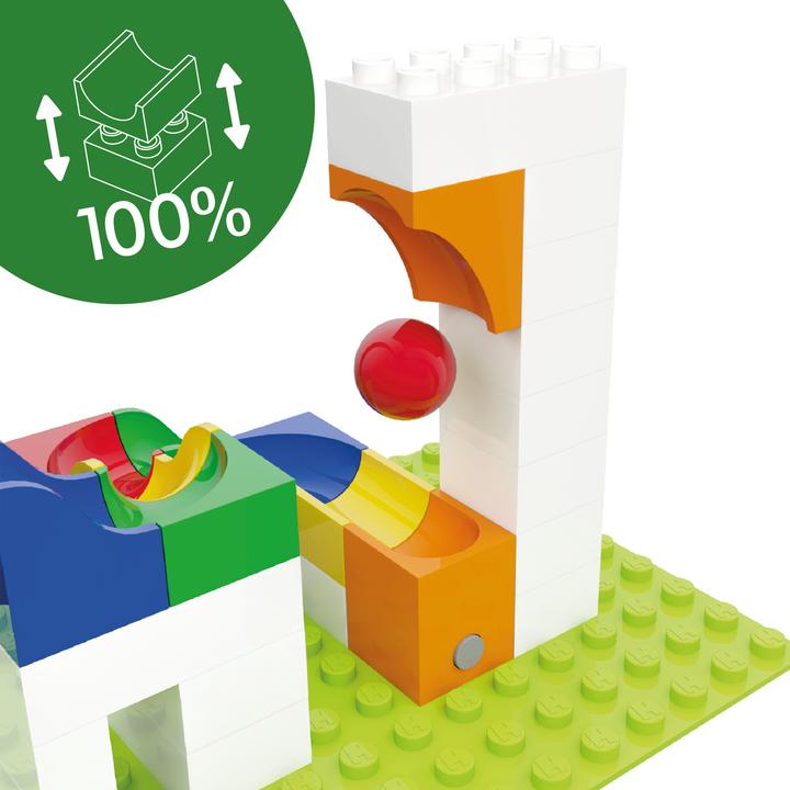 Actual product image Hubelino marble run: 41-part catapult supplement