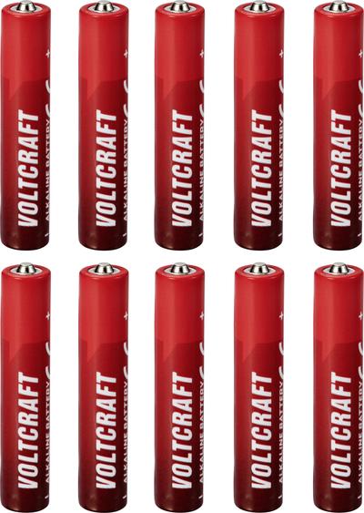 Actual product image Voltcraft VC-16108025 Mini (AAAA)-Batterie Mini (AAAA) Alkali-Mangan 1.5 V 500 (10 pcs., AAAA, 500 mAh)