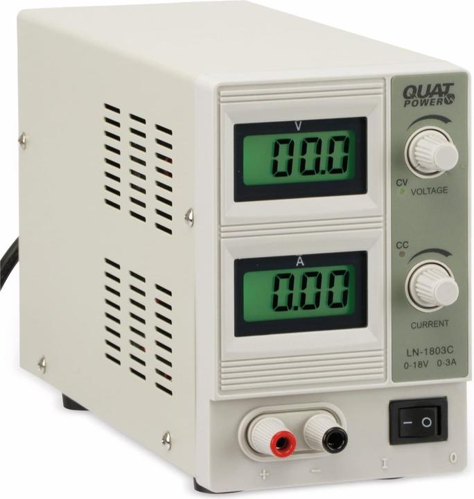 QuatPower Power supply unit LN-1803C 0...18V-, 0...3A, LCD