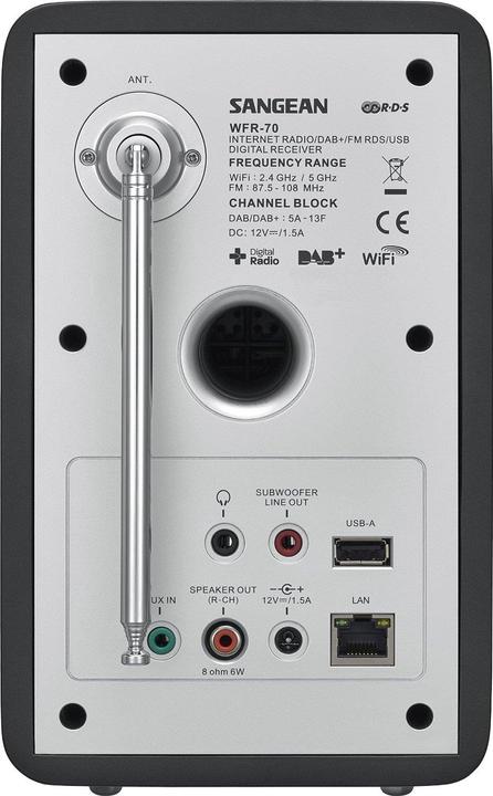 Actual product image Sangean Wfr-70 (DAB+, Web radio, Wi-Fi)