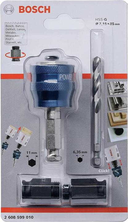 Productafbeelding Bosch Professional Zubehör Power Change Adapter 9,5 mm (3/8") Hex Shank (7,15 millimeter)