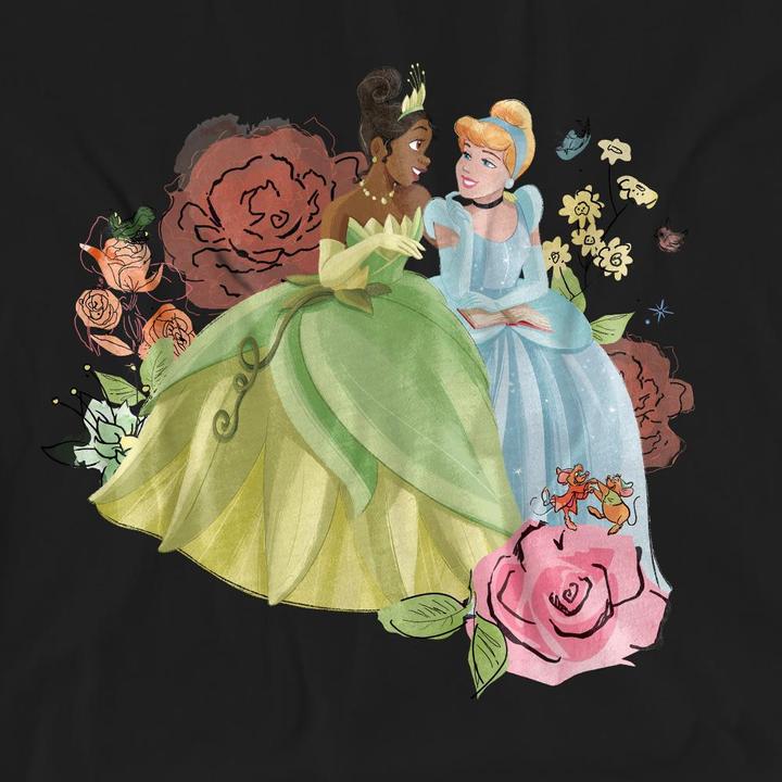 Immagine prodotto Disney Princess In The Garden Maglietta Tiana e Cenerentola Adulto Unisex (XXL)