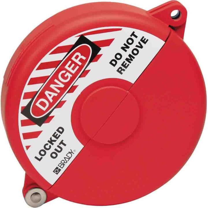 Produktbild Brady GVLO 6.5-10, Rot, Durchgangsventil-Absperrungen 165-254 mm (065563)