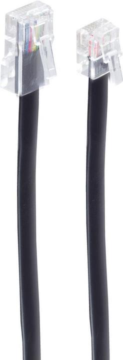 Produktbild Shiverpeaks BASIC-S Modular-Kabel, RJ12-RJ45 Stecker, 3.0 m Länge: 3.0 m, Farbe: schwarz, 6-adrig