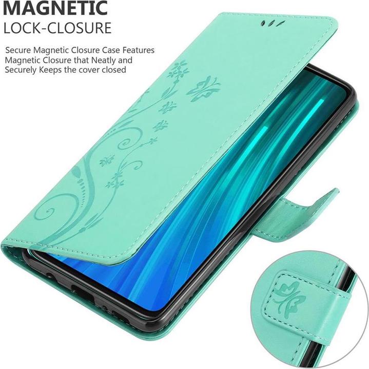 Image du produit Cadorabo Couverture du livre de fleurs (Xiaomi Redmi Note 8 Pro)