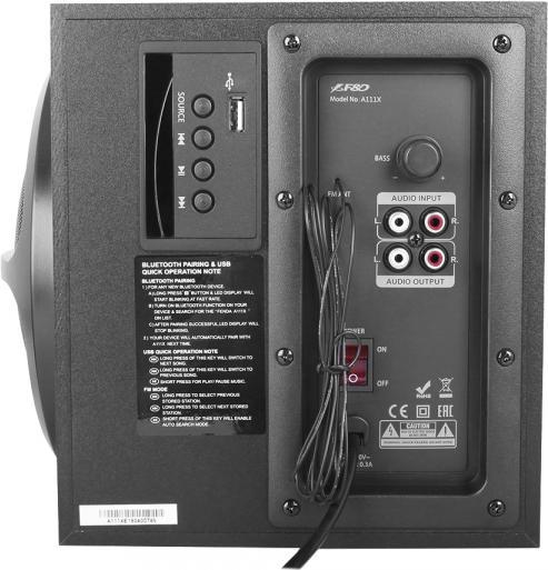 Image du produit Fenda Enceintes multimédia Bluetooth F&D A111X Bluetooth 4.0, lecteur de carte USB, MP3/WMA, FM, Remote Co (1 pièce, 11 W)