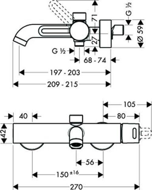 Immagine prodotto hansgrohe AXOR Starck Organic Extension Set di prolunga AXOR Starck