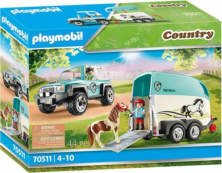 Image du produit Playmobil 70511 Voiture avec remorque (70511, Playmobil Country)