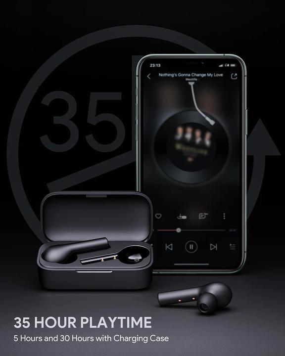 Actual product image Aukey T21 (No noise cancelling, 5 h, Wireless)