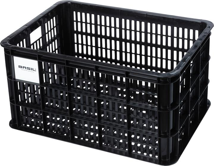 Actual product image Basil bike box L 40L, plastique recyclé, noir (40 l)