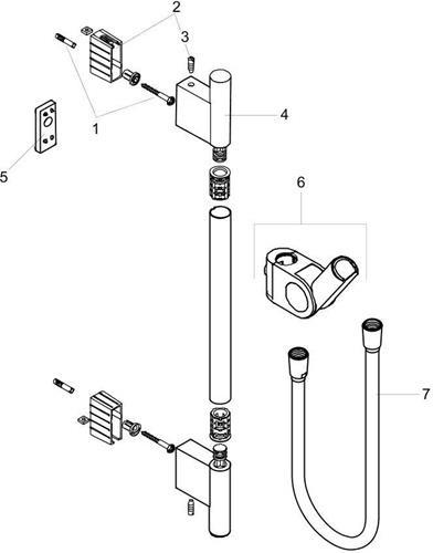 hansgrohe Axor Uno² Brausestange 0,90 m