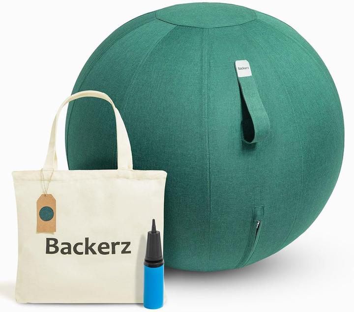 Produktbild Backerz Ergonomischer Sitzball mit waschbarem Leinenbezug (65 cm)
