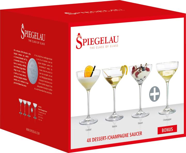 Image du produit Spiegelau Coupes à champagne (25 cl, 4 Verres, Verres à vin de dessert)