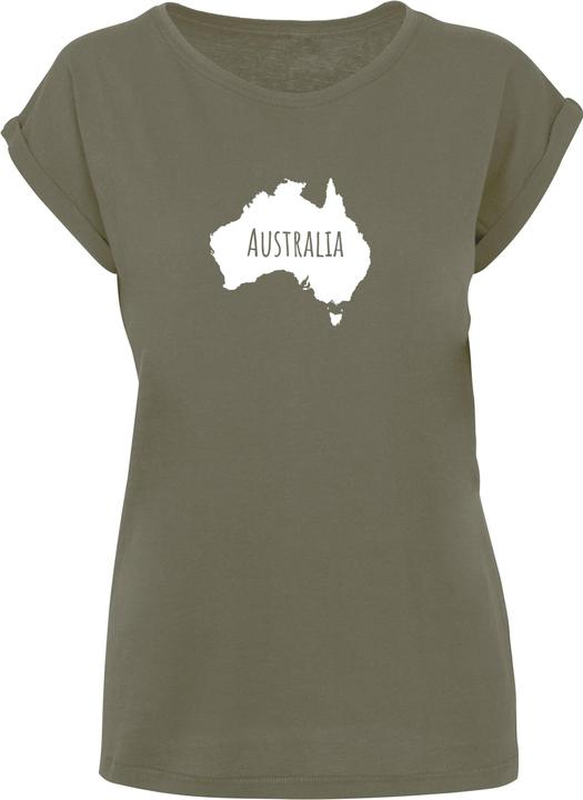 Merchcode Ladies Australia X Extended Shoulder Tee - 116405