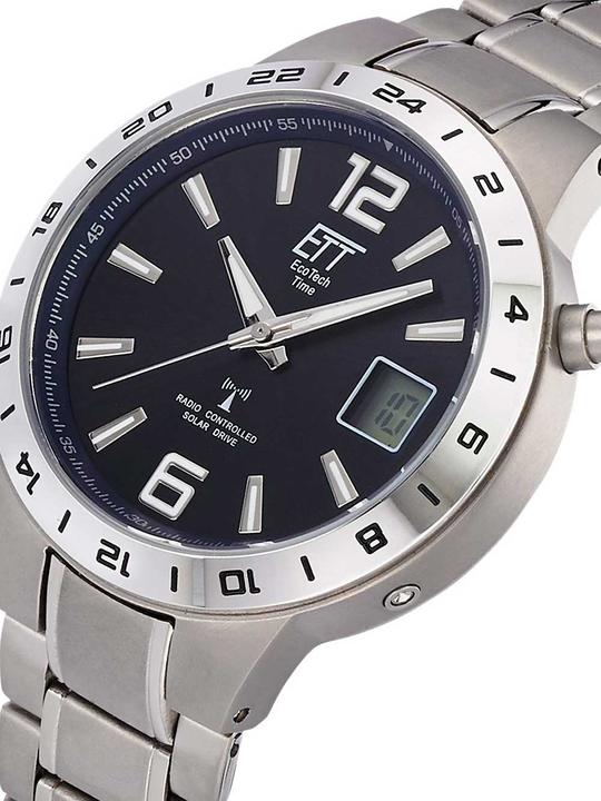 Produktbild ETT EGT-11411-41M Herrenuhr Solar Titanium Funkuhr (Sportuhr, 40 mm)