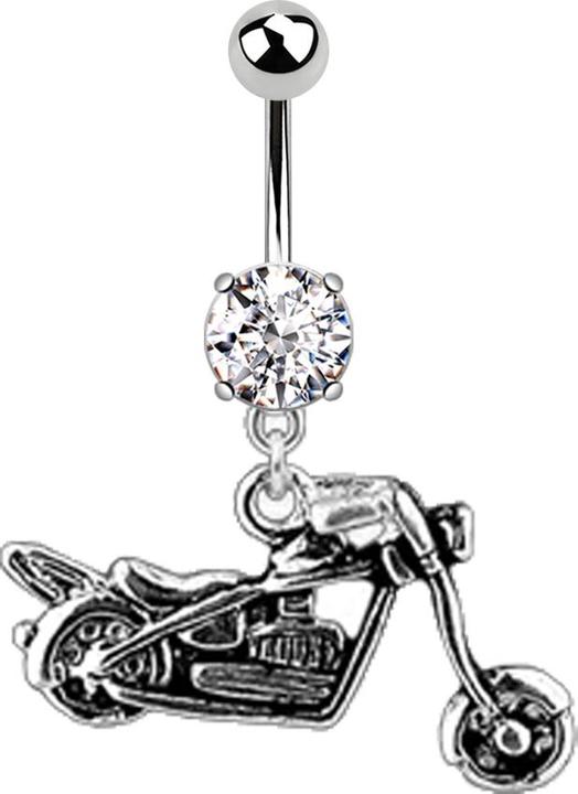 Immagine prodotto Star Piercing Banana in argento con ciondolo Harley (Acciaio chirurgico 316L, senza ottone)