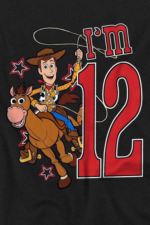 Immagine prodotto Toy Story I'm 12 Maglietta Compleanno Legno Bambini (128)