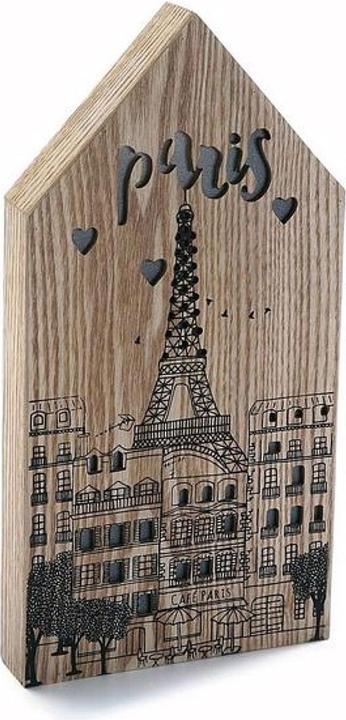 Produktbild Natura Punto Leuchtdekoration Paris, beleuchtete Häuser, Schrift, 3,5 x 34 x 17cm