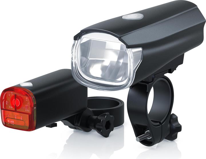 Actual product image Aplic LED bike lighting bike light set, StVZO approved - bicycle lamp bike light bicycle lamp set (30 lm)