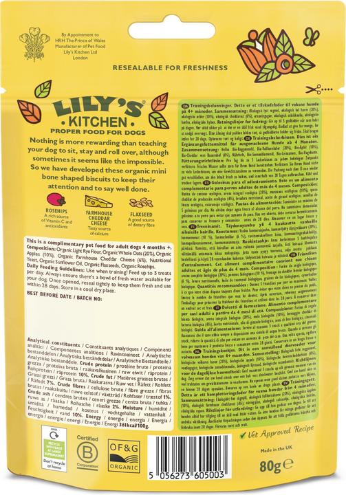 Immagine prodotto Lily's Kitchen Dolci per l'addestramento (Adulto, 1 pz., 80 g)