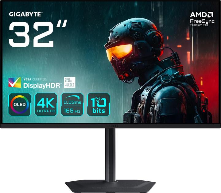 Actual product image Gigabyte MO32U (3840 x 2160 Pixels, 31.50")