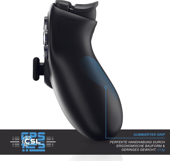 Actual product image CSL Gaming controller, wireless gamepad for PS4, Playstation & Switch, Bluetooth & cable, touchpad (Switch, PS4)