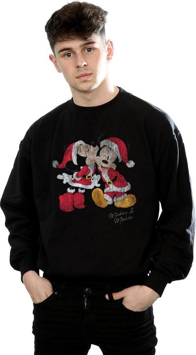 Immagine prodotto Disney Mickey And Minnie Christmas Kiss Felpa Uomo (S)