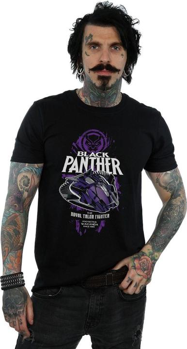 Actual product image Mens Black Panther Talon Fighter Badge T-Shirt (S)