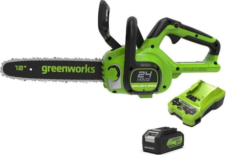 Immagine prodotto Greenworks 24V Pilarka acuchowa GD24CS30K4 - Zestaw adowarka+ akumulator 4Ah (Sega a catena a batteria)