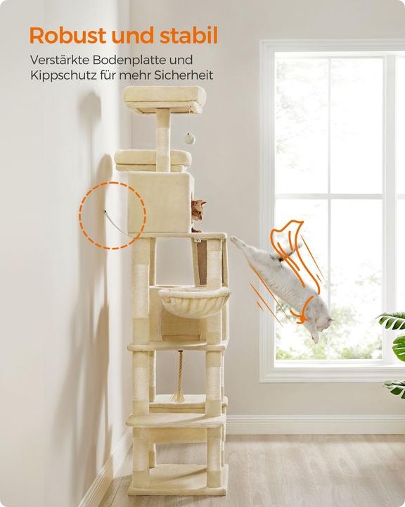 Productafbeelding Feandrea Grote Mia krabpaal (206 cm, Beige)