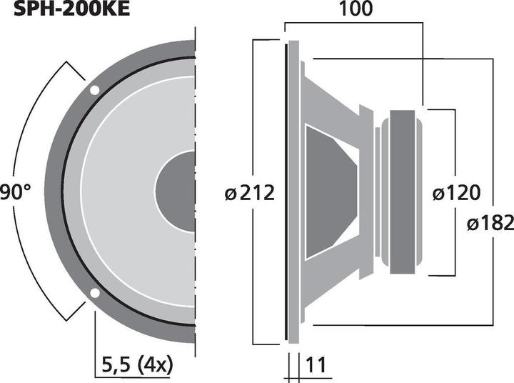 Image du produit Monacor Enceintes de basse hi-fi (1 pièce)
