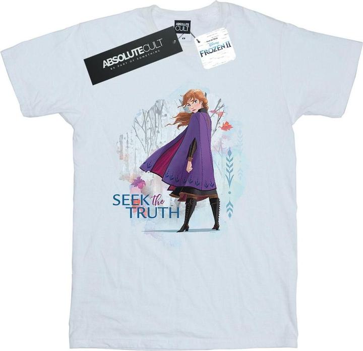 Actual product image Disney Womens/Ladies Frozen 2 Anna Seek The Truth Cotton Boyfriend T-Shirt (M)
