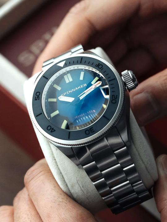Produktbild Spinnaker SP-5098-22 Picard Dark Cerulean Automatik Taucheruhr 45mm 55ATM (Taucheruhr, 45 mm)