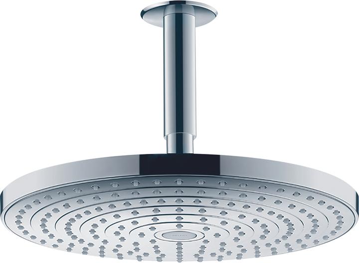 Actual product image hansgrohe HG shower head RAINDANCE SELECT S 300 2jet with ceiling connection 100mm chrome (2 Beam types, 17 l/min)